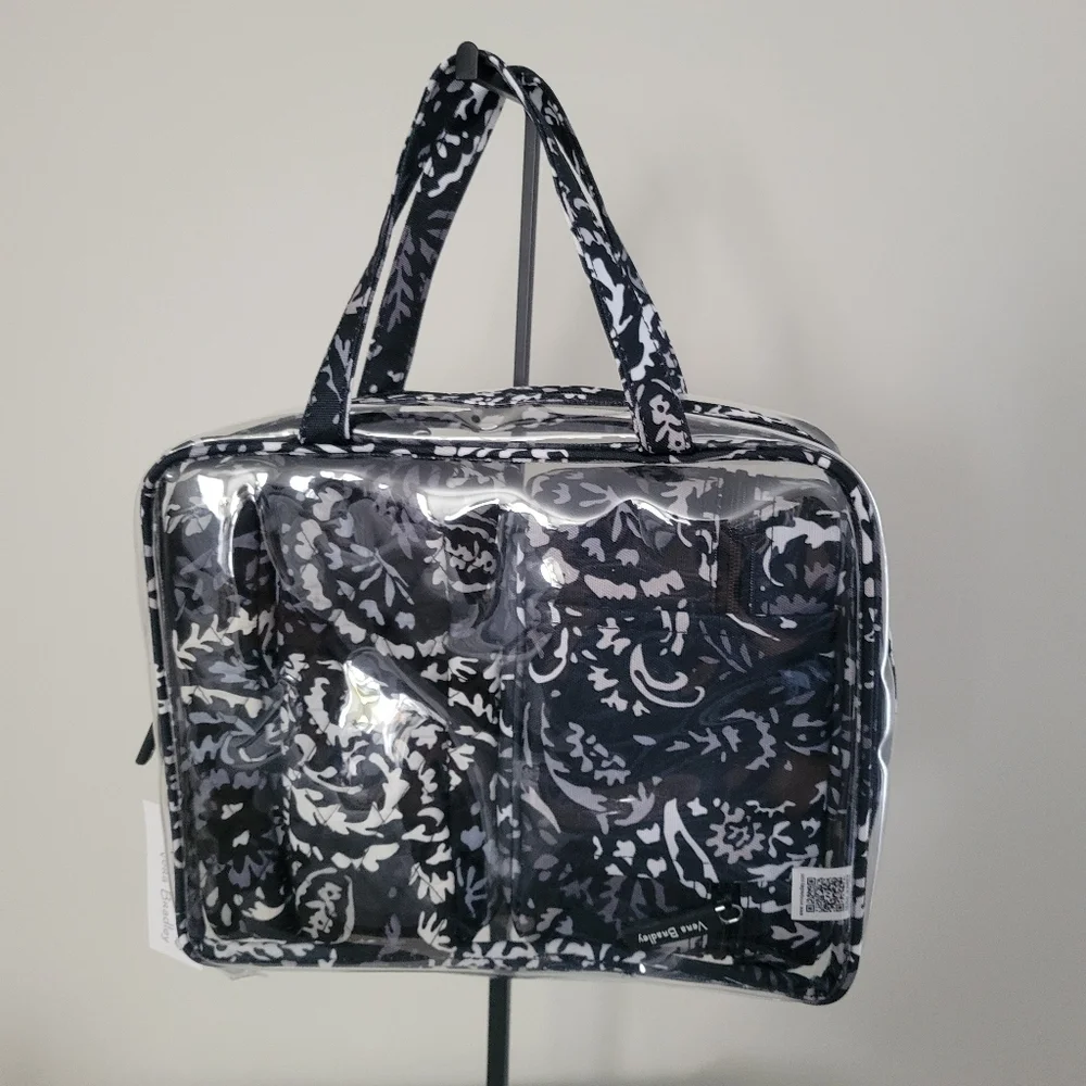 NWT  Vera Bradley 4 pieces Cosmetic Organizer Paisley Noir.